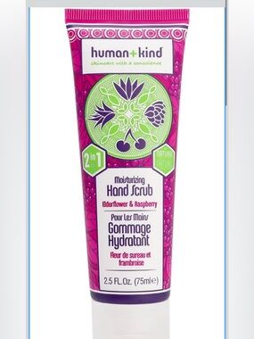 human+kind Elderflower & Raspberry Moisturizing Hand Scrub - Pink